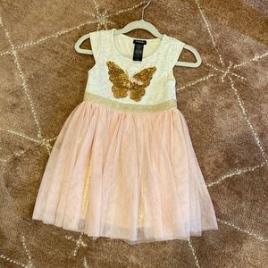 4t Butterfly party dress